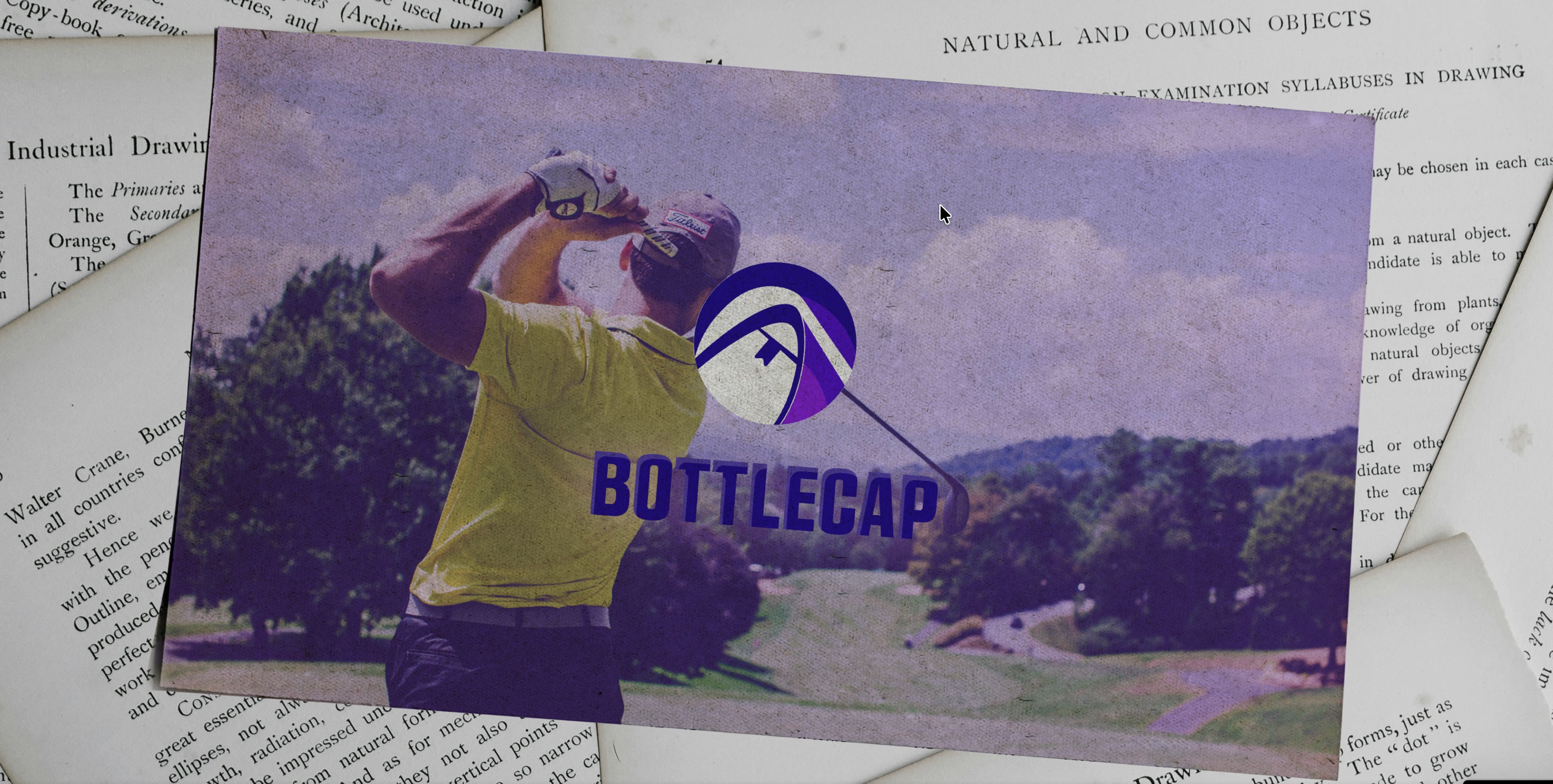 Bottlecap golf brand logo