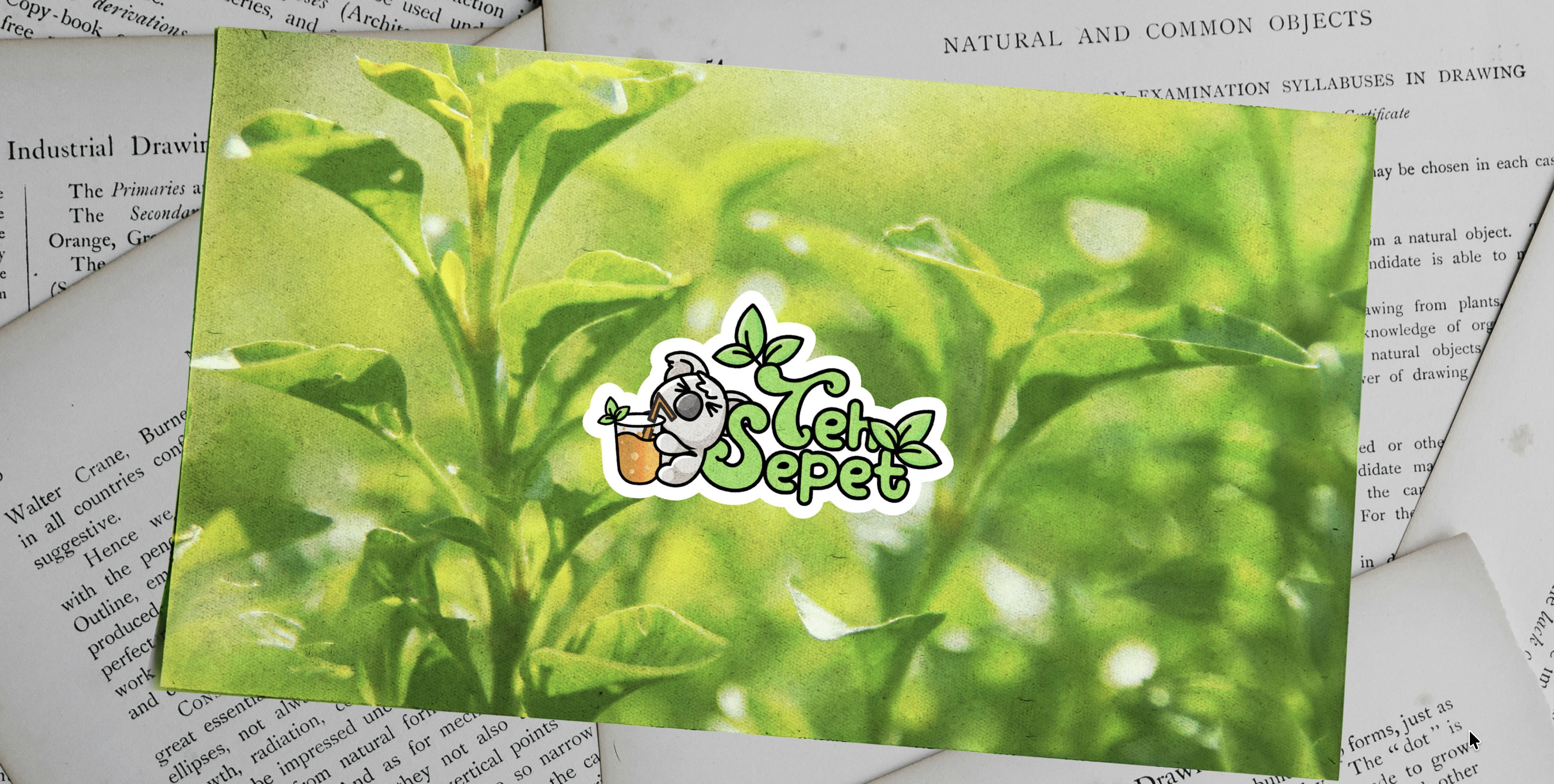Teh Sepet drink mascot logo